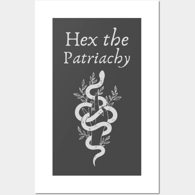 Hex The Patriarchy - Snake & Hand Wall Art by Inimitable Goods